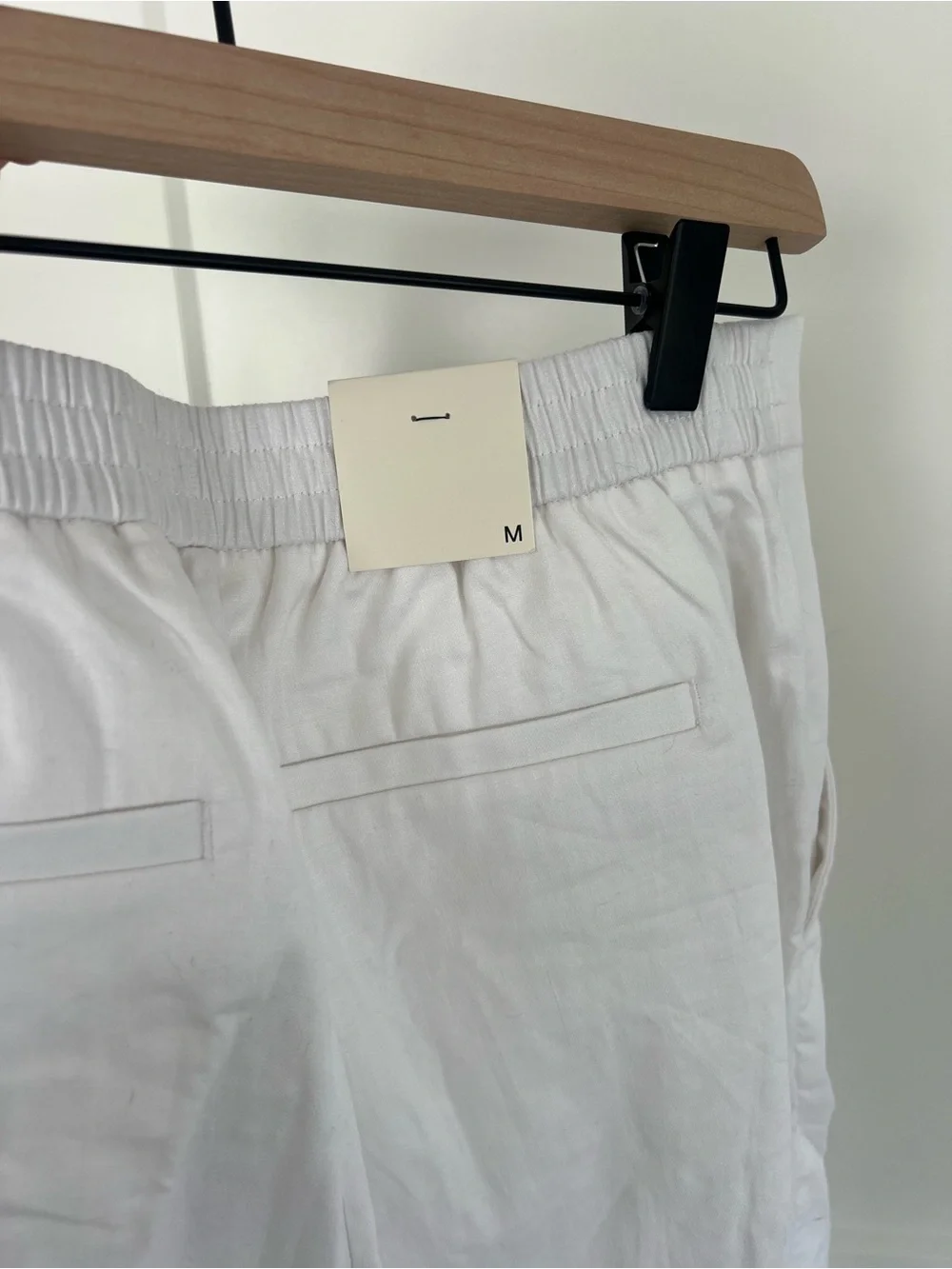 Banana Republic White Linen Wide-Leg Pants for Women